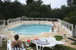 Corfu Kassiopi Perilia Villas pool