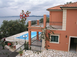 view of the villa Vassilis