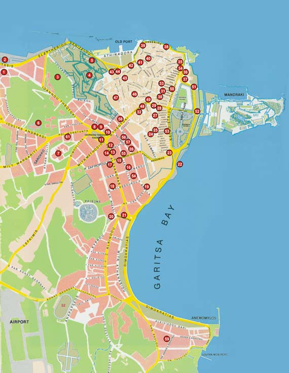 Map of Corfu Town